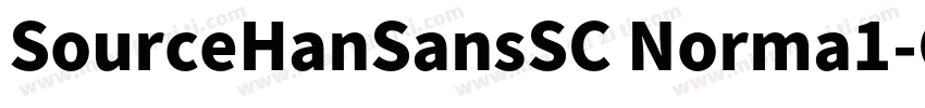SourceHanSansSC Norma1-CBpC-EUC-H字体转换